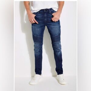 Hudson Jeans Ethan Bikers Men's Dark Blue Skinny Jeans